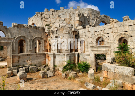 Ruin of Saint Simeon Monastery, Qala'at Samaan, Qalaat Seman archeological site, Dead Cities, Syria, Middle East, West Asia Stock Photo