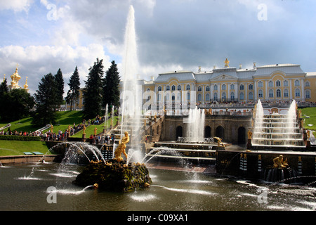 Peterhof Palace, St. Petersburg, Russia, Europe Stock Photo