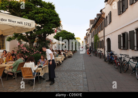 Schiffstr Street, historic centre of Erlangen, Middle Franconia, Franconia, Bavaria, Germany, Europe Stock Photo