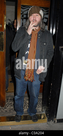 Damon Gough aka Badly Drawn Boy at the Groucho Club London, England - 27.02.08 Stock Photo