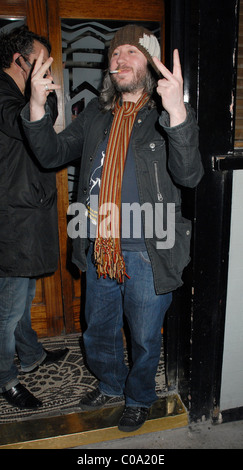 Damon Gough aka Badly Drawn Boy at the Groucho Club London, England - 27.02.08 Stock Photo