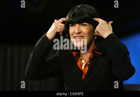 Christiane Ampour Attends 'The World: A Conversation With Christiane Amanpour' Marvin Kalb interviewing CNN correspondent Stock Photo