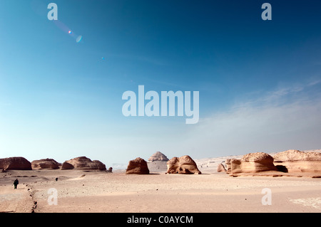 Wadi Al-Hitan Rock Formations Stock Photo