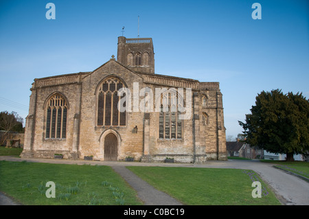 St Mary's Church in the village of Wedmore, Somerset, England Stock Photo