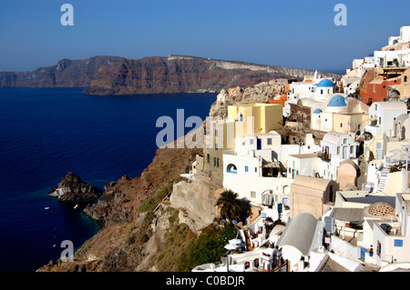 curches and homes in santorini,greece Stock Photo