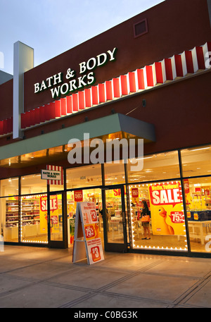 The Block at Orange is an open-air shopping mall in California. Stock Photo