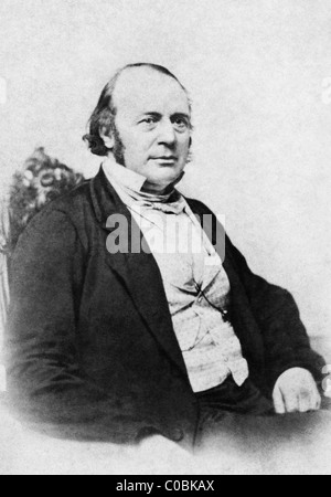 Vintage portrait photo circa 1861 of Swiss scientist Louis Agassiz (1807 - 1873). Stock Photo