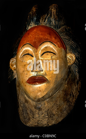 Punu people Gabon 19th century mask Africa African Stock Photo