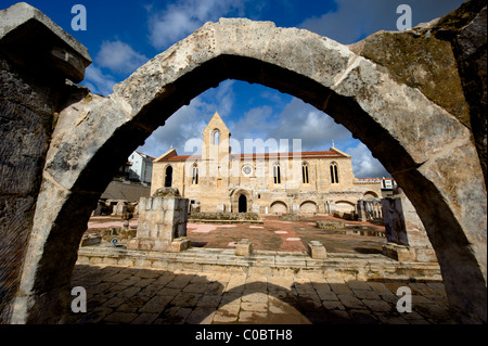 Santa Clara-a-Velha monastery in Coimbra, Portugal, Europe Stock Photo