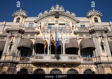 Main Facade of Port Authority Building in Barcelona, Catalonia, Spain Stock Photo