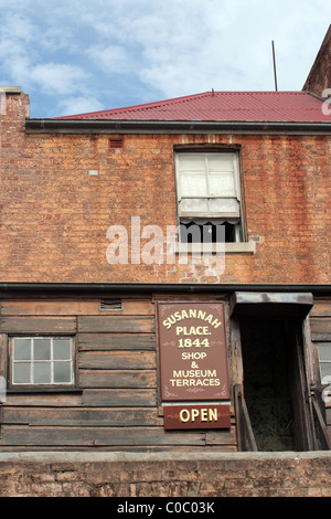 Susannah Place (Shop and museum) b1844, the Rocks area of Sydney, New South Wales, Australia Stock Photo