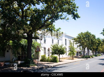 Dorp Street Living in Stellenbosch Stock Photo