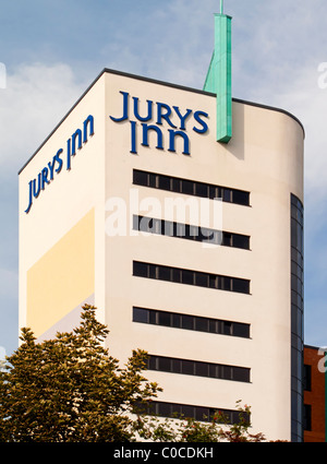 Jurys Inn hotel in Derby opened in 2009 and part of a chain founded in Ireland and now owned by Quinlan Private Venture Capital Stock Photo