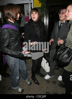 Natalie Cassidy leaves Tamarai restaurant in Covent Garden at 2am, rather worse for wear. London, England - 28.03.08 Will Stock Photo