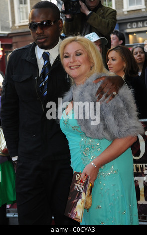 Ben Ofoedu and Vanessa Feltz attends the opening night for 'Gone with the Wind' held at the New London Theatre London, England Stock Photo