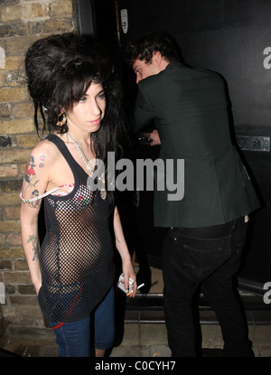 Amy Winehouse leaving 'The Good Mixer' in Camden, looking worse for wear London, England - 22.04.08 INSA/ Stock Photo