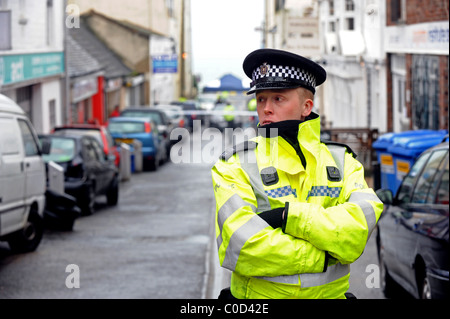 Scene of a shooting in Rock Street, Brighton. The Police opened fire on Michael Fitzpatrick during a raid, he died in hospital Stock Photo