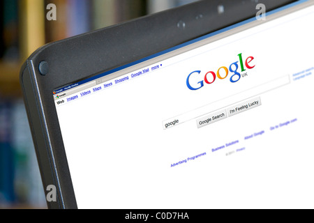 Performing a google search, UK Stock Photo - Alamy