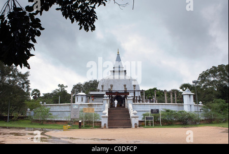 A view of the Thuparama Dagoba in the ancient city of Anuradhapura in Sri Lanka Stock Photo