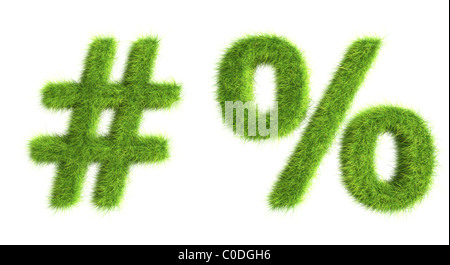 Grass symbols Stock Photo