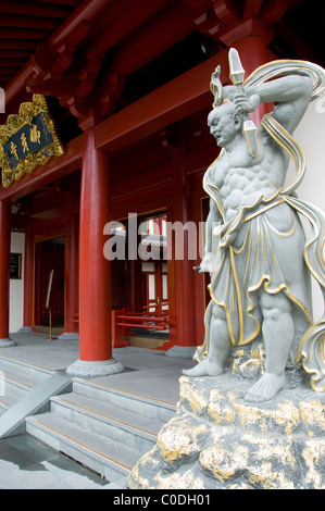 Asia, Singapore (Sanskrit for Lion City). Chinatown, Buddha Tooth Relic Temple. Traditional Chinese temple. Stock Photo