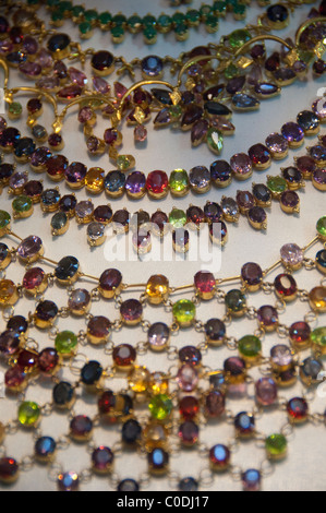 Myanmar, Yangon, Bogyoke Market, Gemstone and Jewellery Shop Stock 