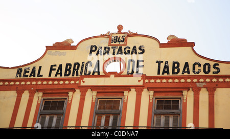 Real Fabrica de Tabacos Partagas Havana Cuba Stock Photo