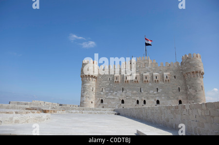 Qaitbay Citadel in Alexandria, north of Egypt. Stock Photo