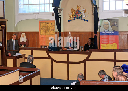 Old English Courtroom at Dorchester Dorset England Stock Photo