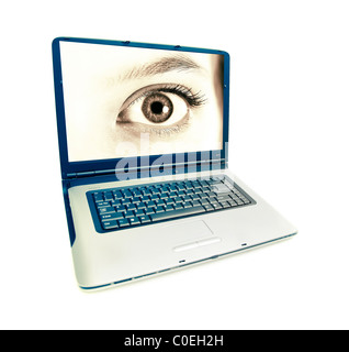 Studio shot of a Laptop computer Stock Photo