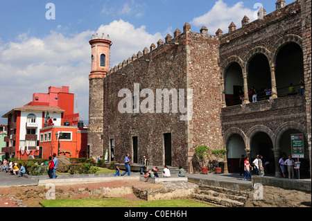 Palacio de Cortes in Cuernavaca, Morelos State, Mexico Stock Photo
