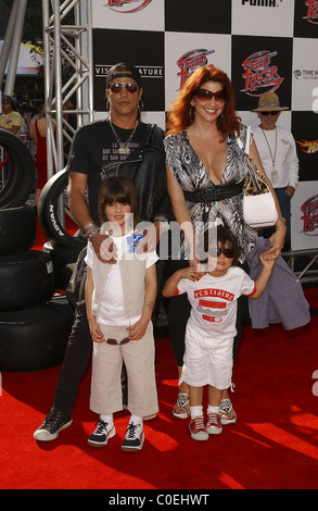 Slash and family 'Speed Racer' premiere held at the Nokia Theater - Arrivals Los Angeles, California - 26.04.08 Stock Photo