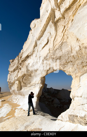 Rock Formations Western Desert Egypt Stock Photo