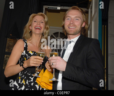 Ronan Keating and Yvonne Keating arrive at Shanahans on the Green restaurant to celebrate their 10th wedding anniversary Stock Photo