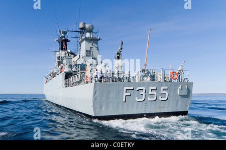 HDMS Olfert Fischer (F355) a Niels Juel-class corvette of the Kongelige Danske Marine (Royal Danish Navy, KDM). Stock Photo