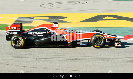 Jerome D'Ambrosio (BEL) in the Marussia Virgin MVR-02