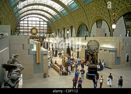 Four Parts of the World Holding a Celestial Sphere, Jean Baptiste Carpeaux, Musee d'Orsay, Orsay Museum, Paris, France, Europe Stock Photo