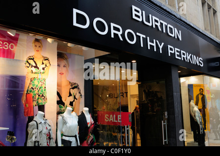 Burton Dorothy Perkins clothes shop, Petty Cury, Cambridge, England, UK Stock Photo
