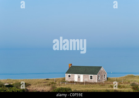 Beach house with view to the ocean, Truro, Cape Cod, MA, USA Stock Photo
