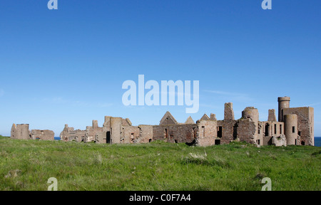 New Slains Castle near Cruden Bay in Aberdeenshire Stock Photo