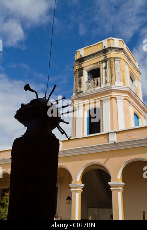 Museo Historico , Palacio Cantero, Watchtower, Sculpture, Trinidad, Cuba Stock Photo