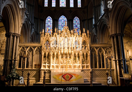 High Altar at Ely Cathedral in cambridge Stock Photo