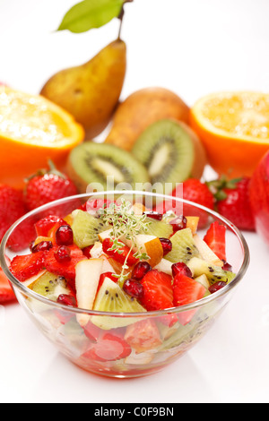 Fresh fruits salad Stock Photo