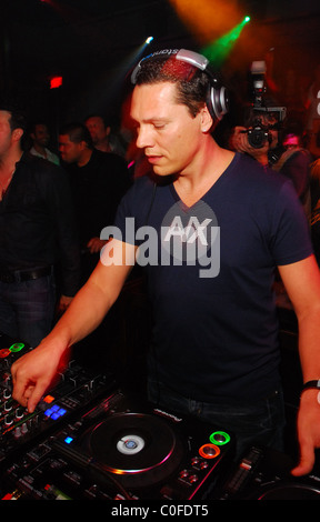 DJ Tiesto performing live at JET nightclub indside the Mirage Hotel Las Vegas, Nevada - 25.05.08 Stock Photo