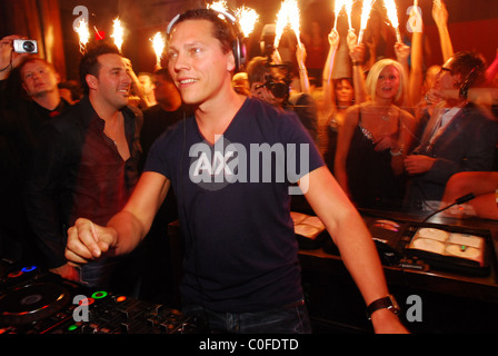 DJ Tiesto performing live at JET nightclub indside the Mirage Hotel Las Vegas, Nevada - 25.05.08 Stock Photo