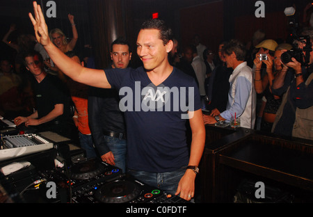 DJ Tiesto performing live at JET nightclub indside the Mirage Hotel Las Vegas, Nevada - 25.05.08 Stock Photo