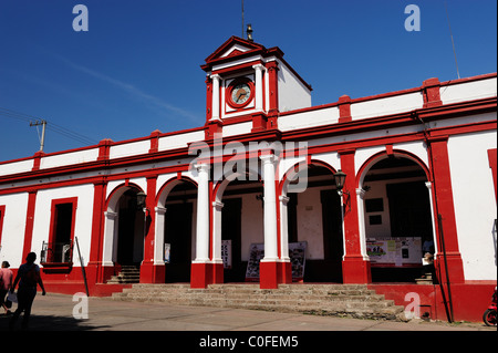 Municipal Building in Tepoztlan, Morelos State, Mexico Stock Photo