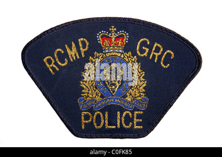 Royal Canadian Mounted Police RCMP patch Stock Photo