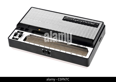 Stylophone, musical instrument or synthesizer, Stylophone on a ”white background” Stock Photo