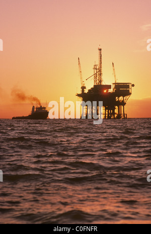 Off-shore oil rigs Stock Photo